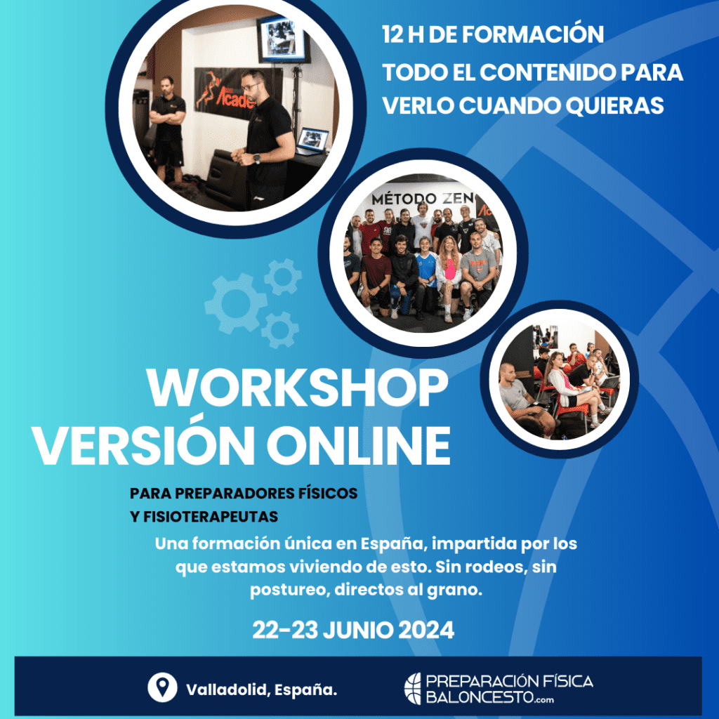 Curso, Preparacion Fisica Baloncesto, fuerza, salto, jugadores, workshop online valladolid 2024