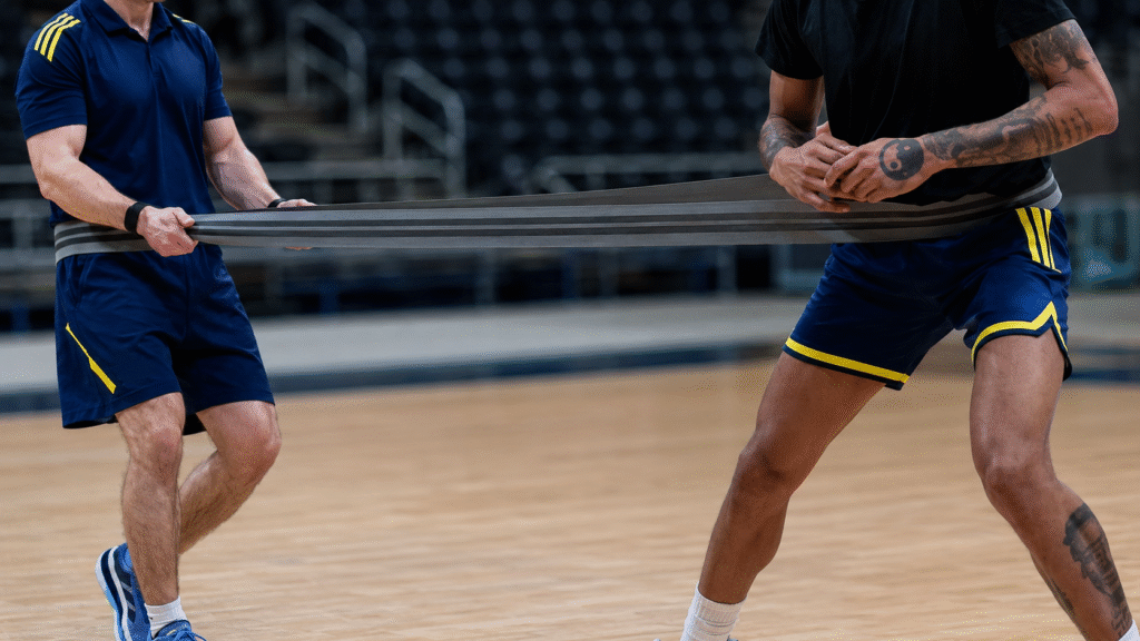 bandas elasticas baloncesto fuerza